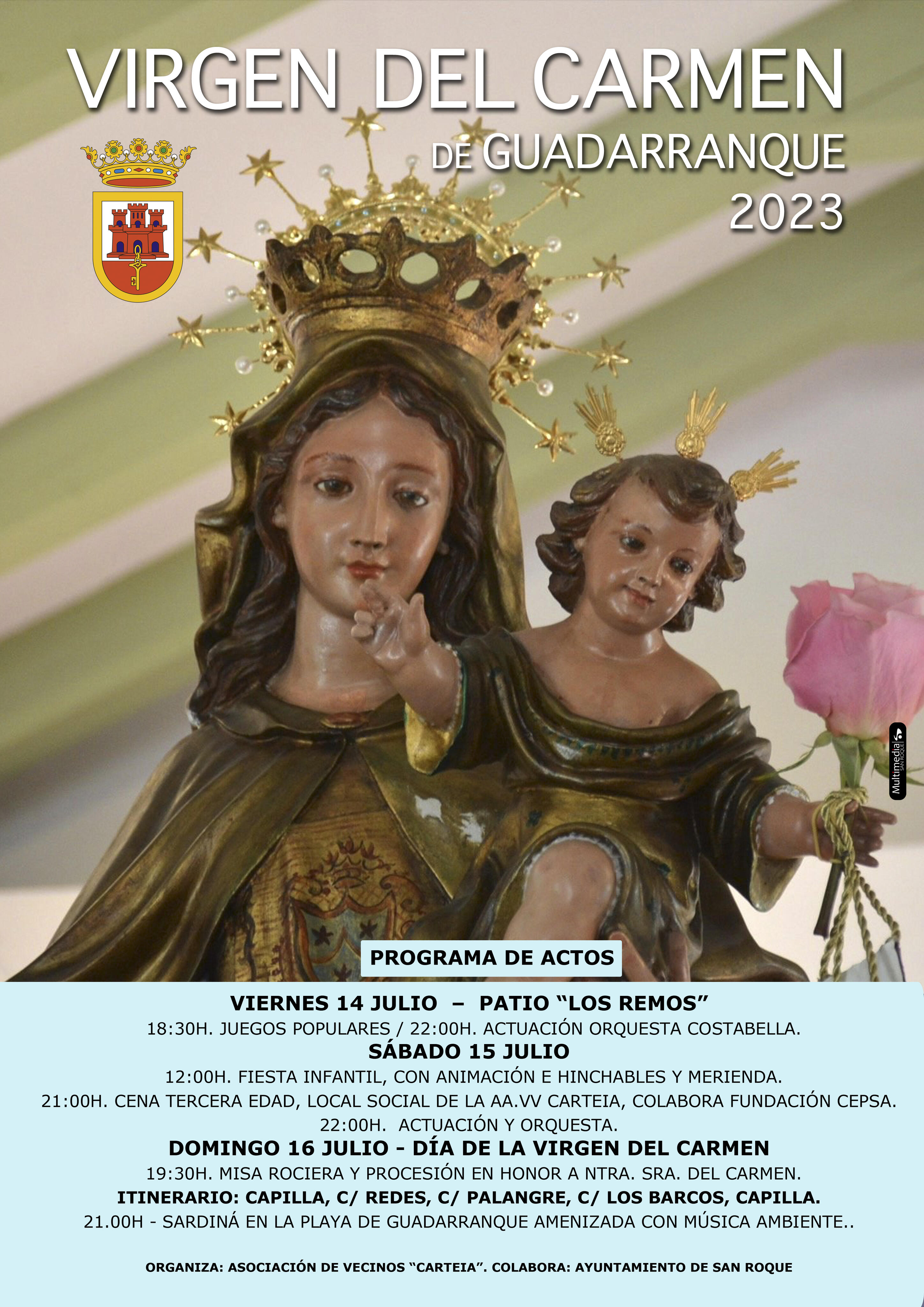 Guadarranque celebra sus fiestas, en Honor a la Virgen del Carmen | San ...