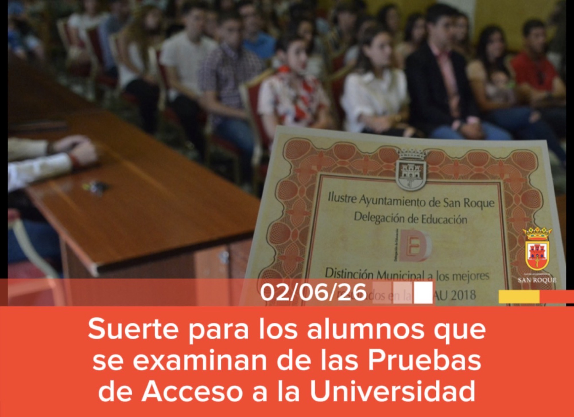 Suerte para los alumnos que se examinan de las Pruebas de Acceso a la ...